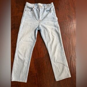 Denim Forum Light Blue Button-Fly Jeans